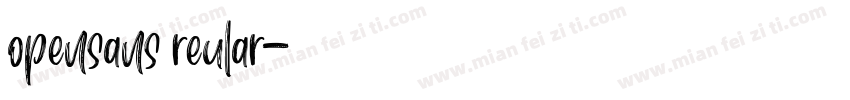 opensans reular字体转换